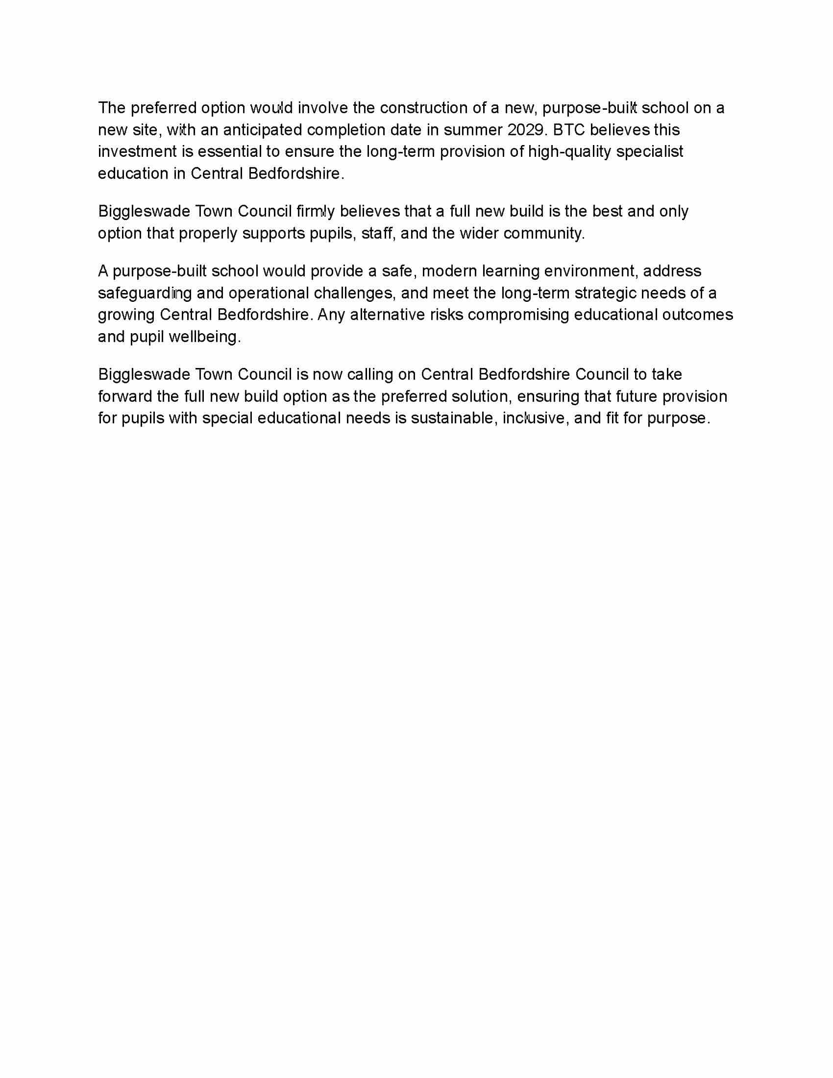 Ivel Valley Press statement Page 2